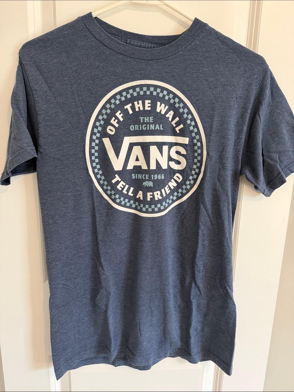 Vans Blue Crew Neck Logo Tee